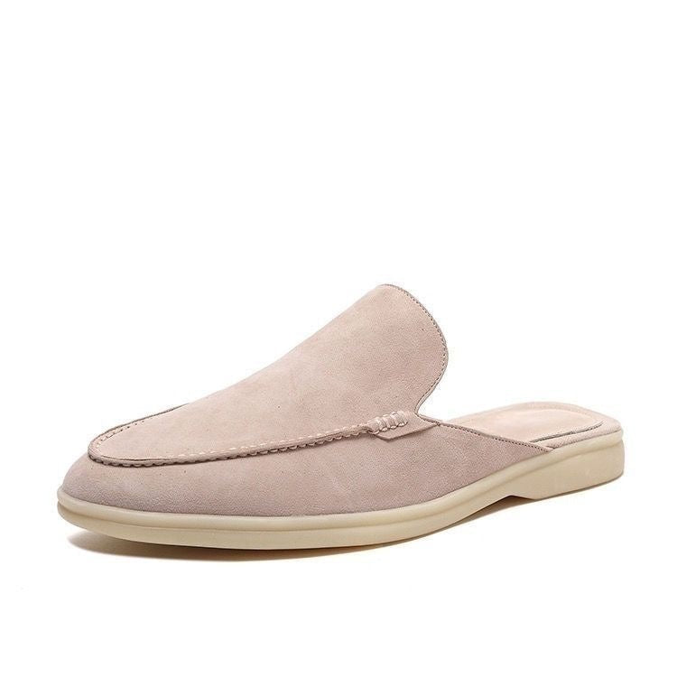 Braian | Backless Slip-On Faux Suede Loafers