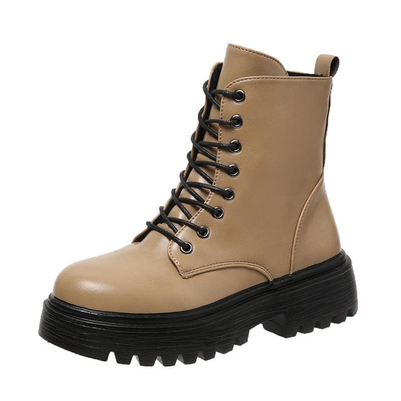 Angela | Ankle Boots with Laces and Lugged Soles
