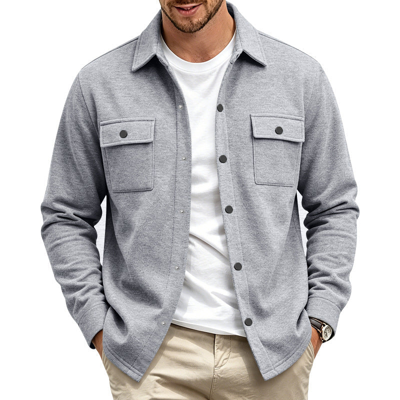 Trottier | Shirt Jacket with Snap Front Chest Pockets