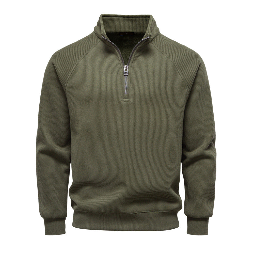 Eduardo | Sweater with Quarter Zip and Raglan Sleeves