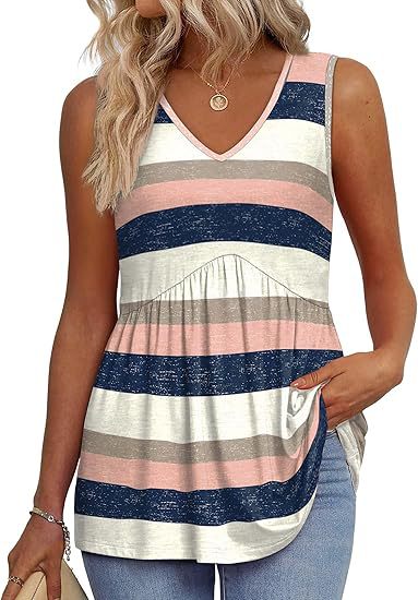 Katheryn | Sleeveless V-Neck Textured Peplum Top