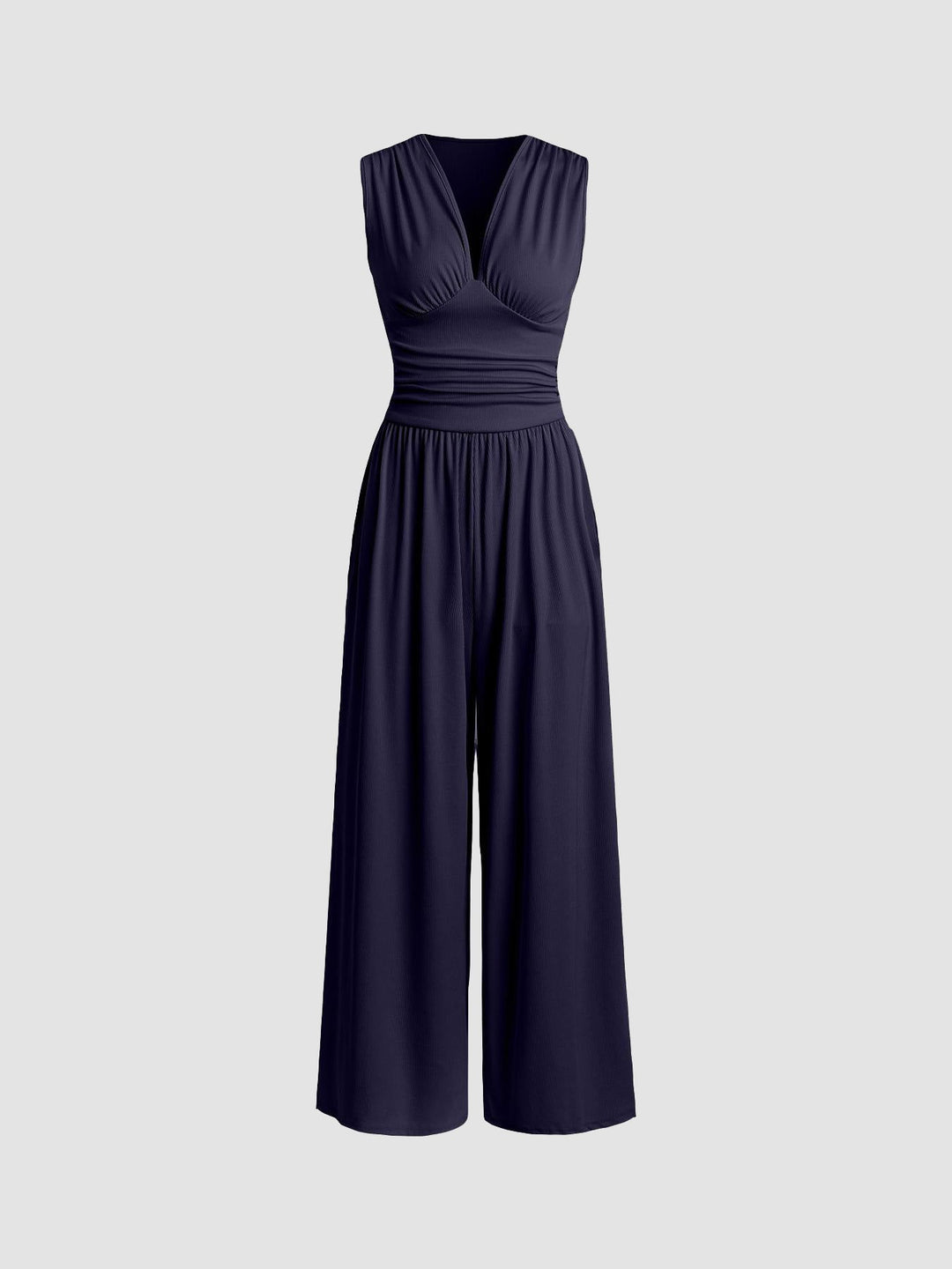 Donna | Jumpsuit Sleeveless V Neck Wide Leg
