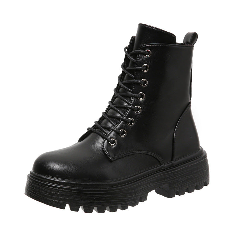 Angela | Ankle Boots with Laces and Lugged Soles