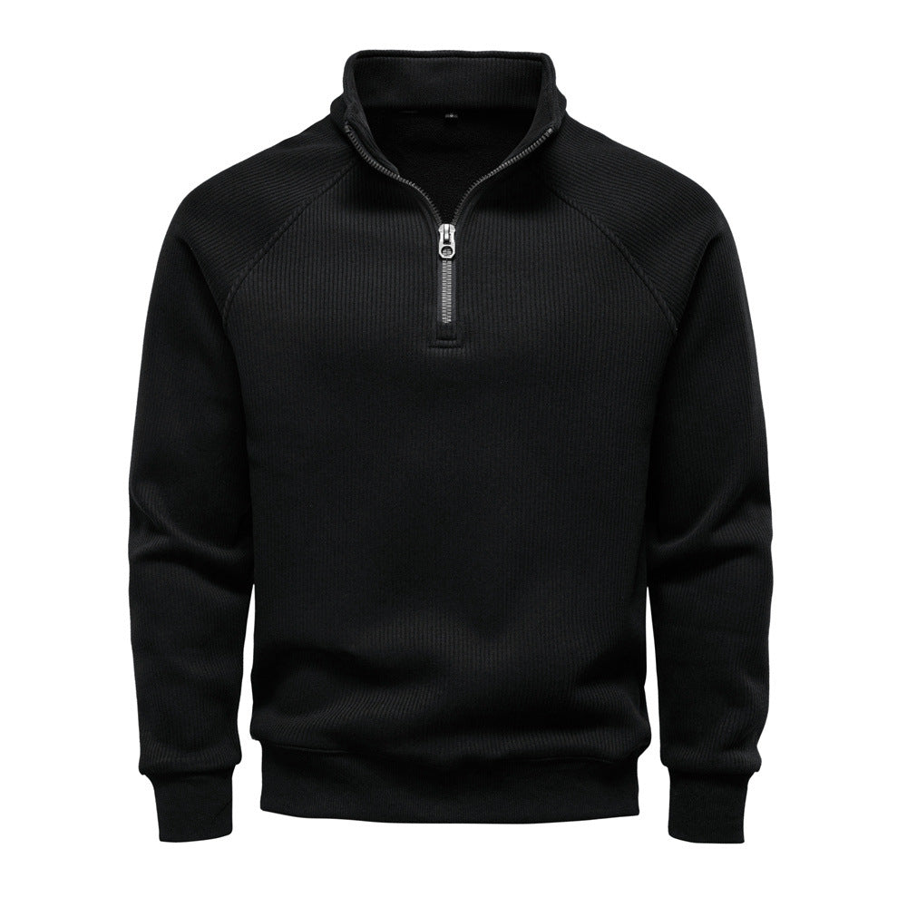 Eduardo | Sweater with Quarter Zip and Raglan Sleeves