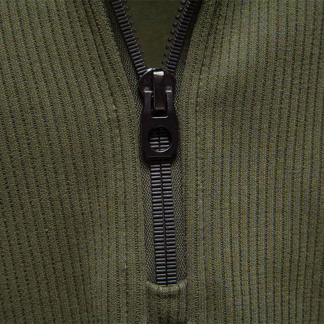 Eduardo | Sweater with Quarter Zip and Raglan Sleeves
