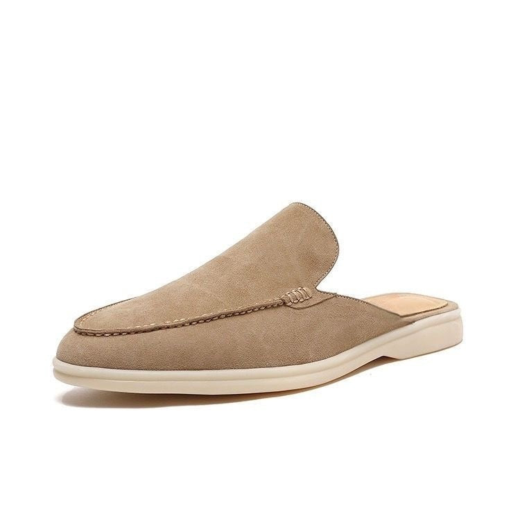 Braian | Backless Slip-On Faux Suede Loafers