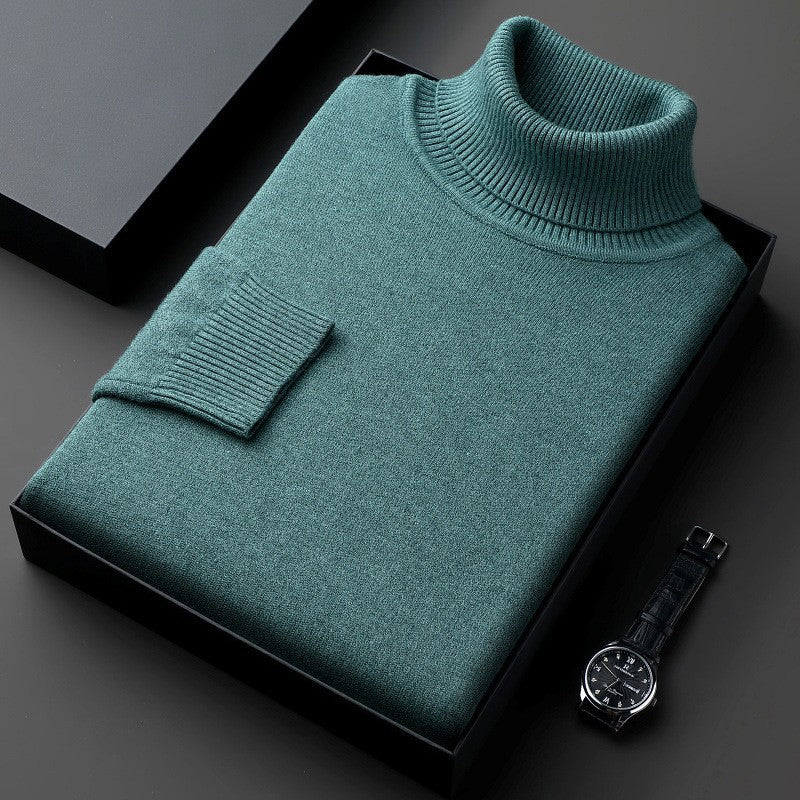 Jelmer | Turtleneck Long Sleeve Knit Sweater