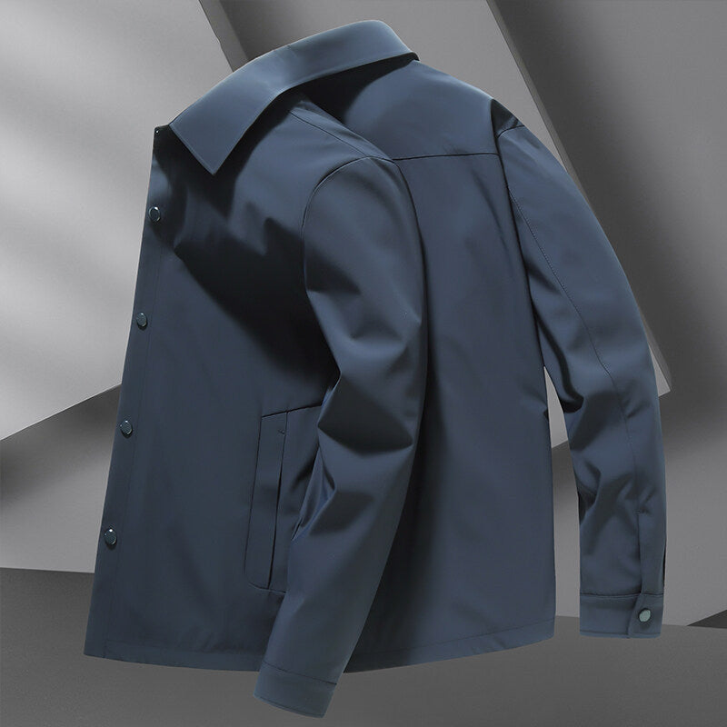 Eymen | Long Sleeve Collared Snap Jacket