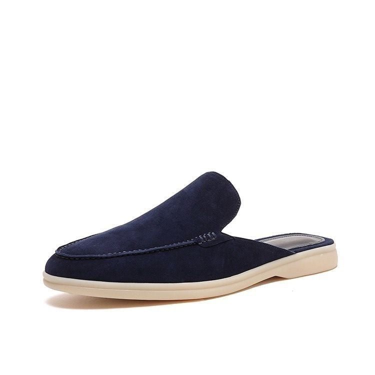 Braian | Backless Slip-On Faux Suede Loafers