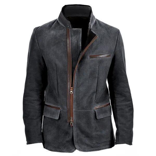 Amarjit | Jacket with Asymmetric Zip Closure