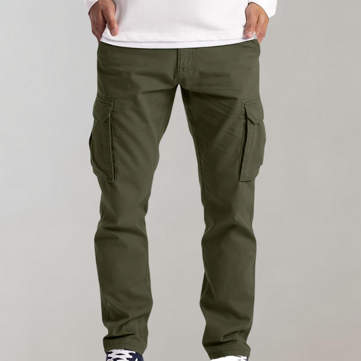 Hansjörg | Cargo Pants Straight Leg Side Pocket