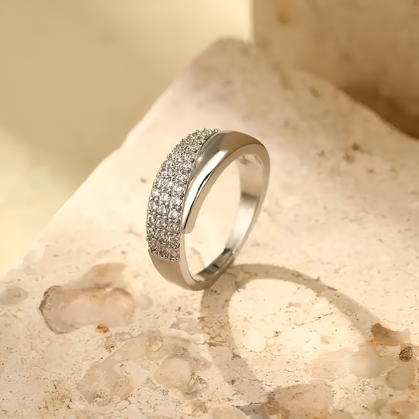 Florie - Pavé Wrap Statement Ring Set