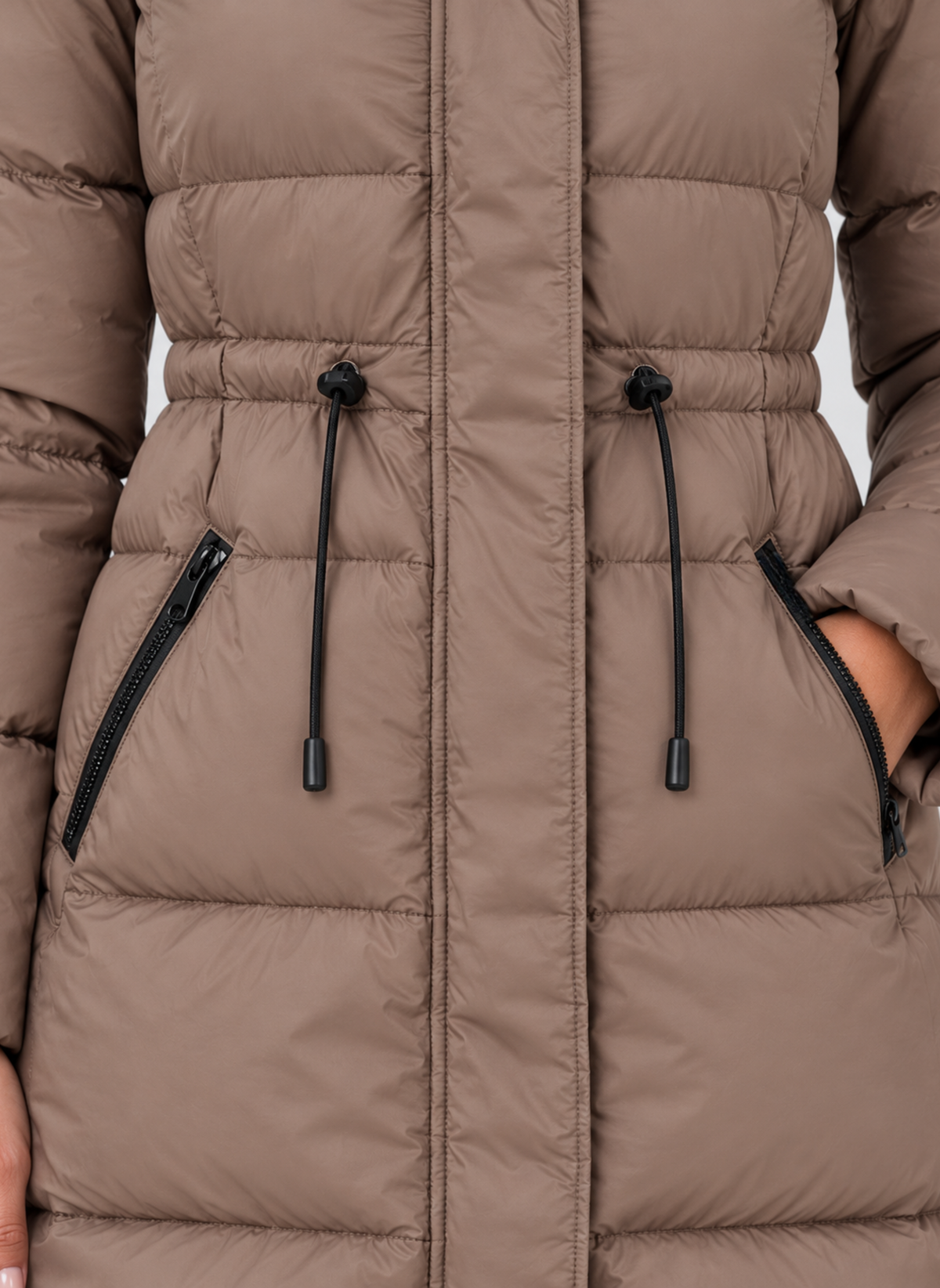 Anneke | Padded Winter Coat with Hood and Long Fit