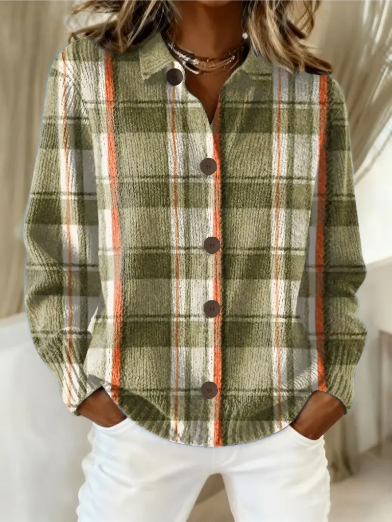 Petrolova | Plaid Flannel Button-Up Shirt