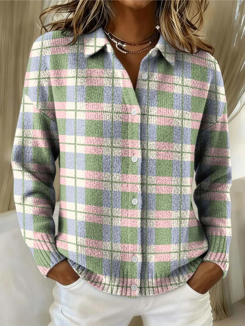 Petrolova | Plaid Flannel Button-Up Shirt