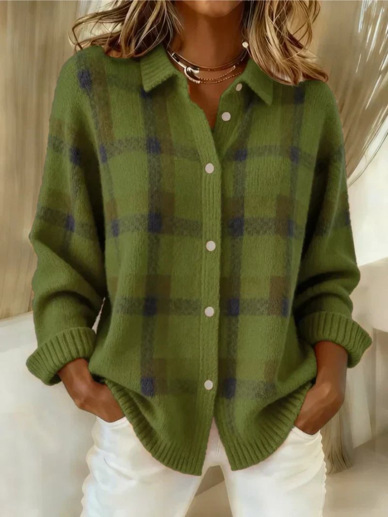 Petrolova | Plaid Flannel Button-Up Shirt