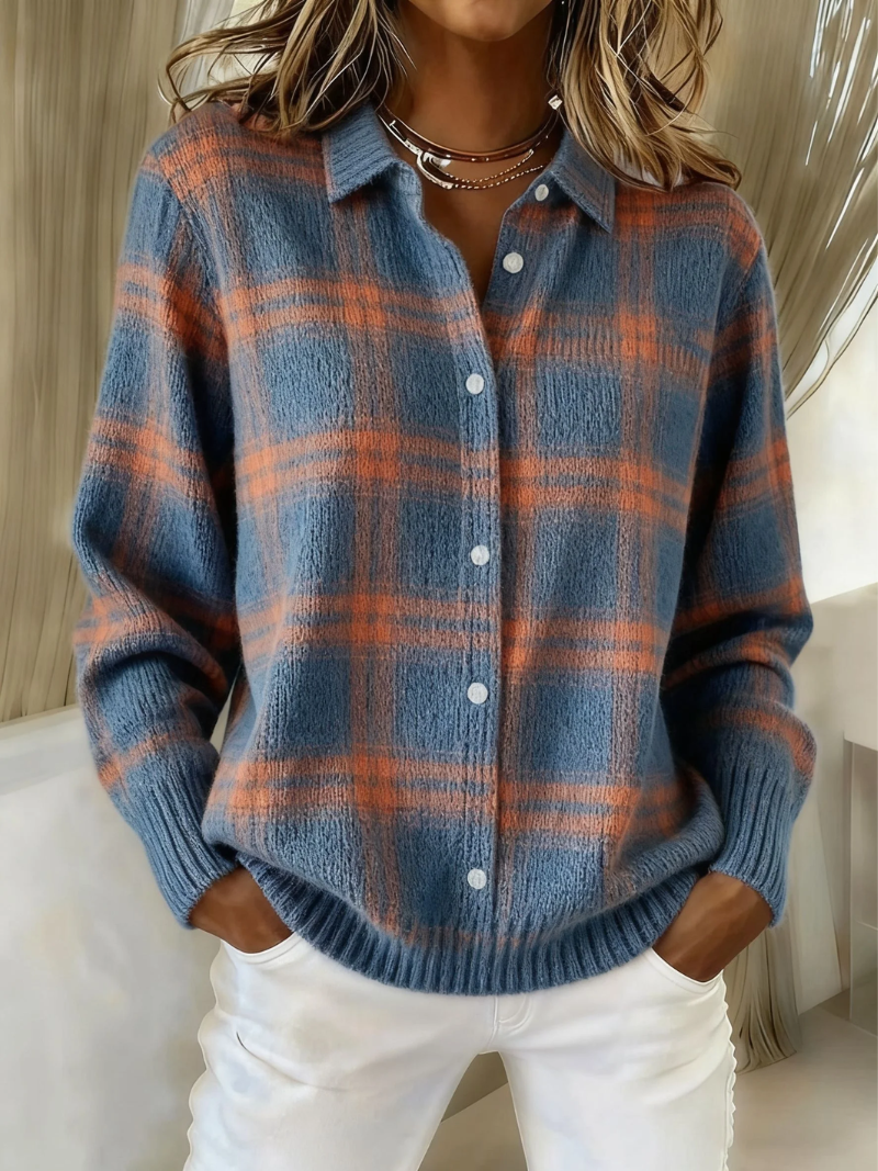 Petrolova | Plaid Flannel Button-Up Shirt