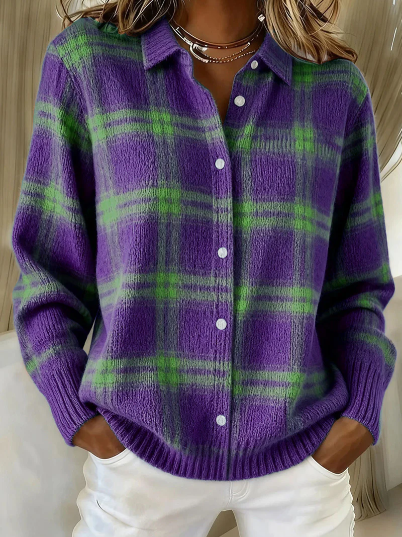 Petrolova | Plaid Flannel Button-Up Shirt