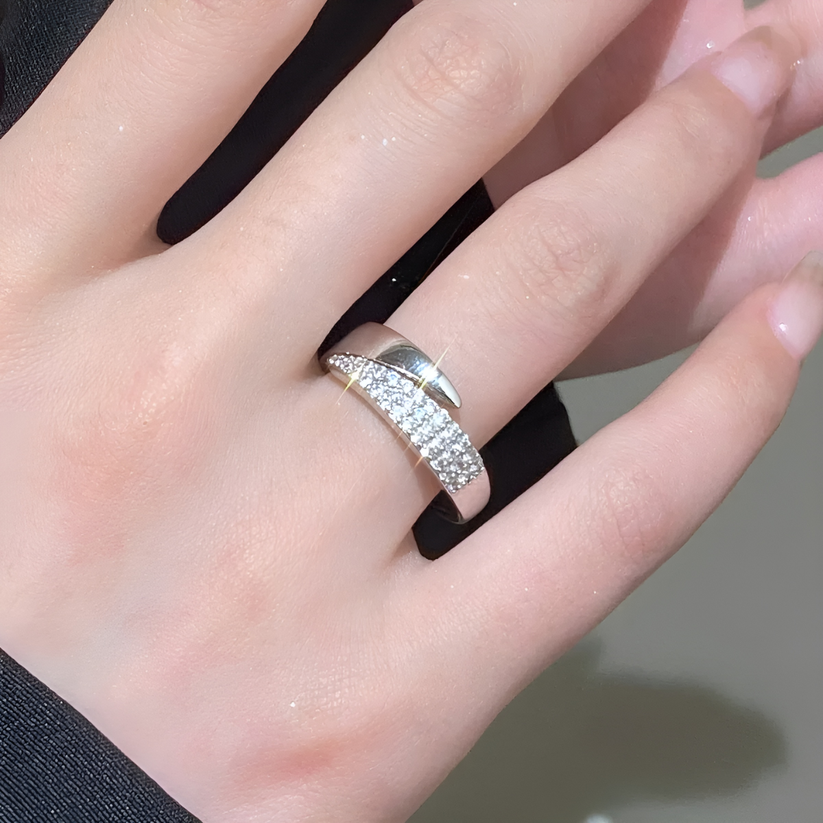 Florie - Pavé Wrap Statement Ring Set