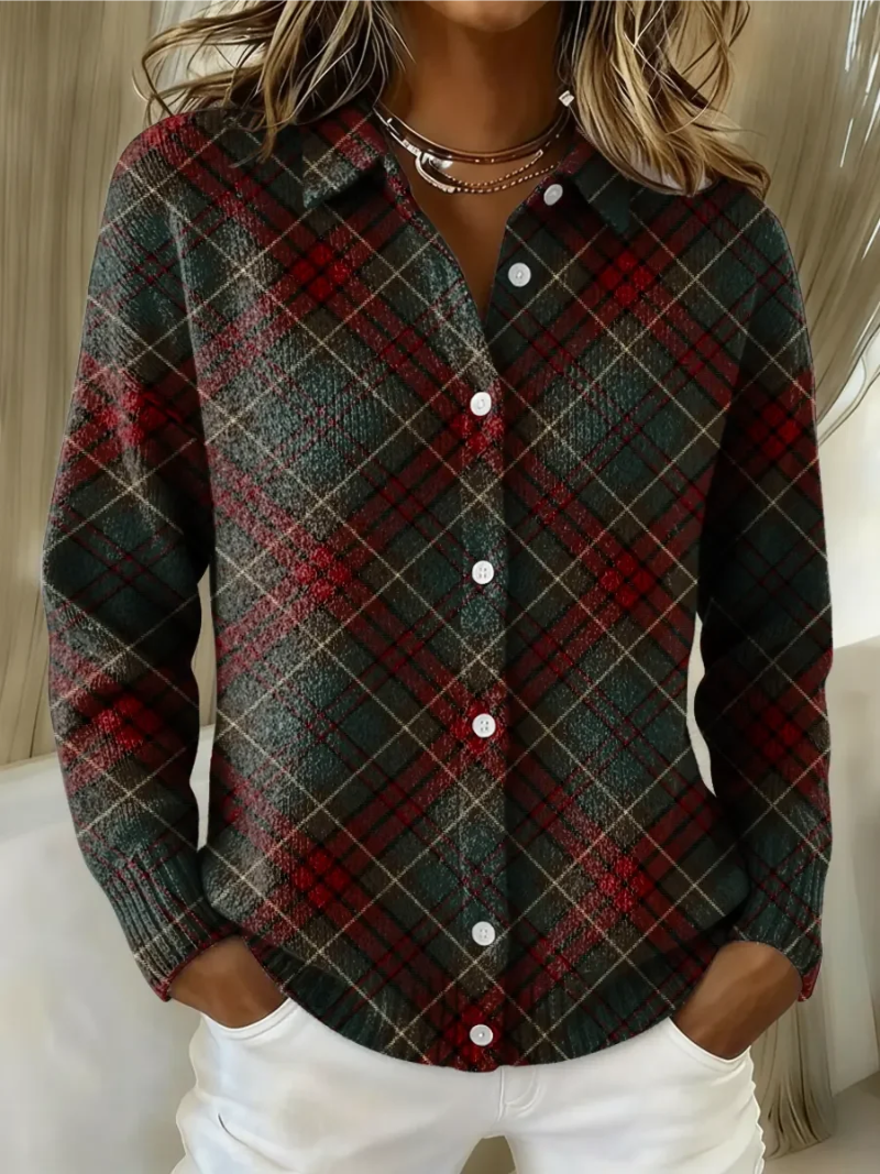 Petrolova | Plaid Flannel Button-Up Shirt