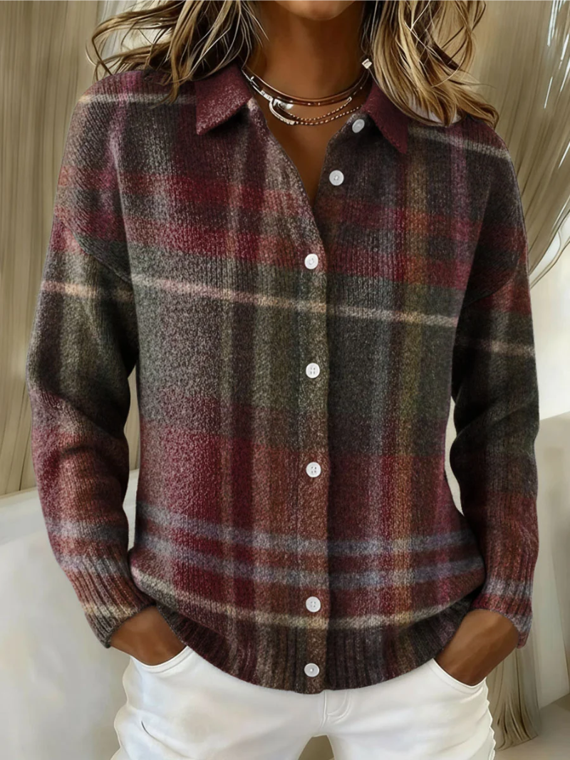 Petrolova | Plaid Flannel Button-Up Shirt