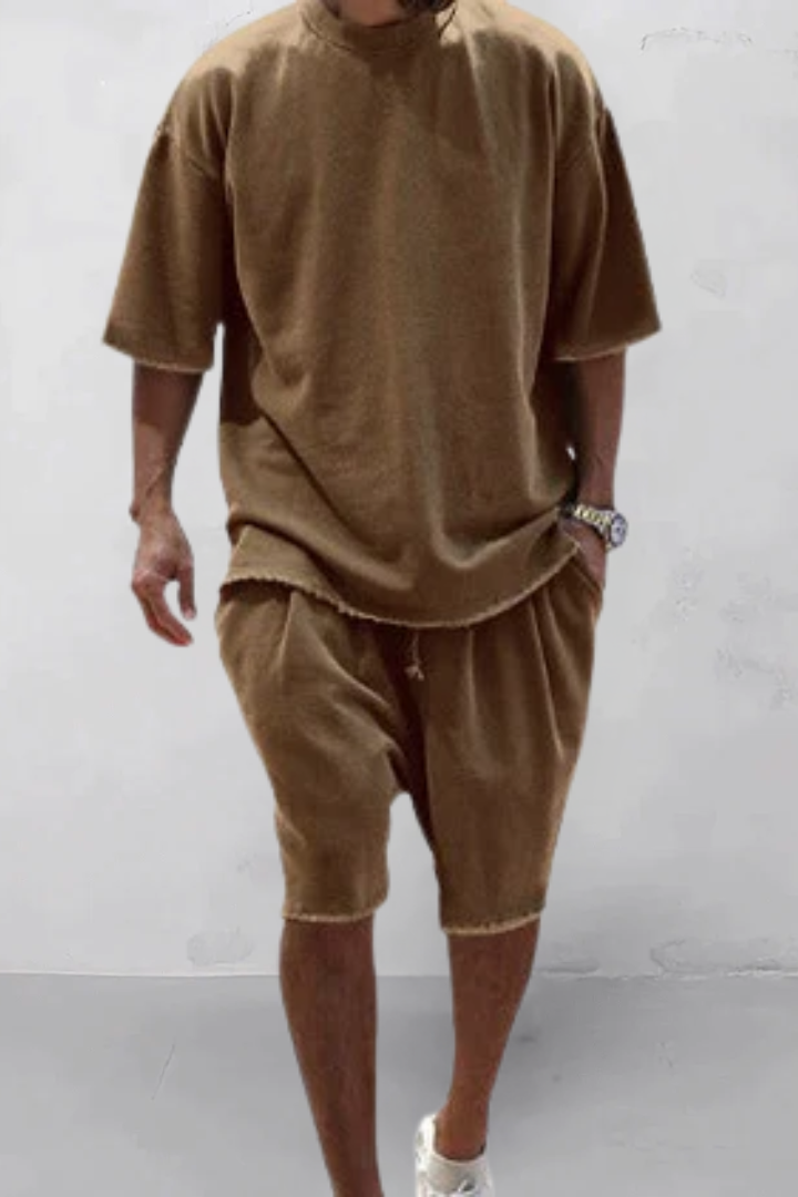 Dumitru | Two Piece Oversized Tee Shorts Set