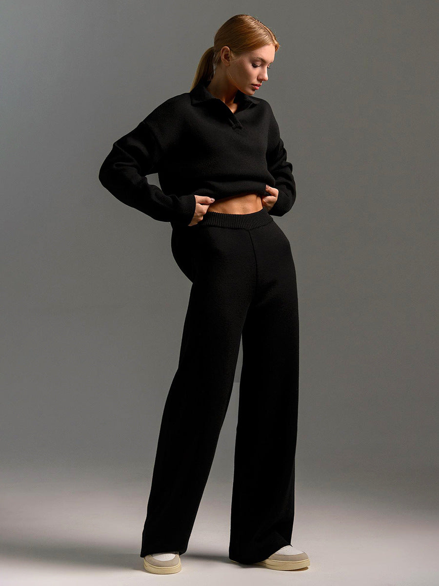 Shannon | Loungewear Set Long Sleeve Half Zip Knit