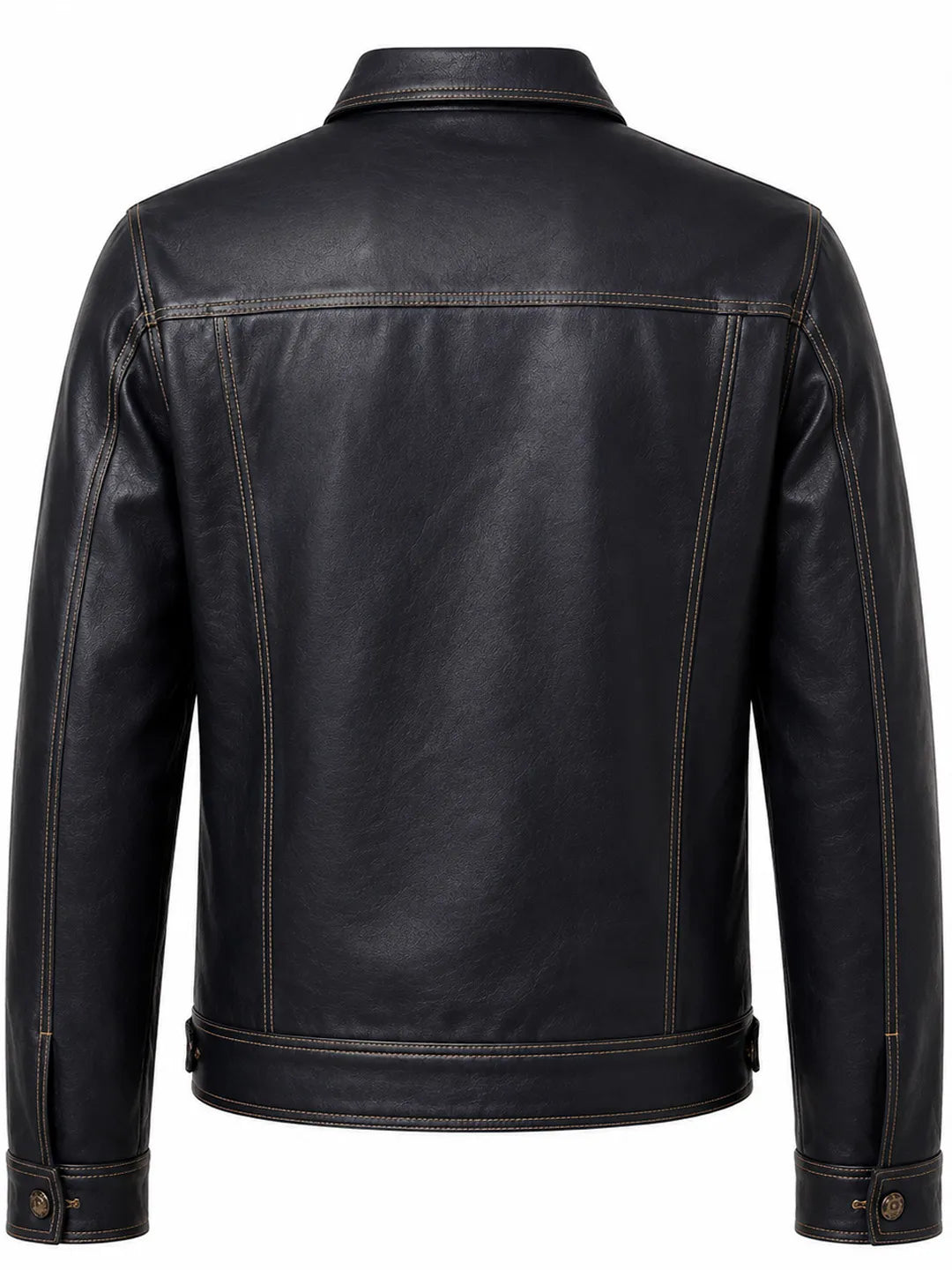 Alphonse | Jacket with Black Finish and Contrast Stitching