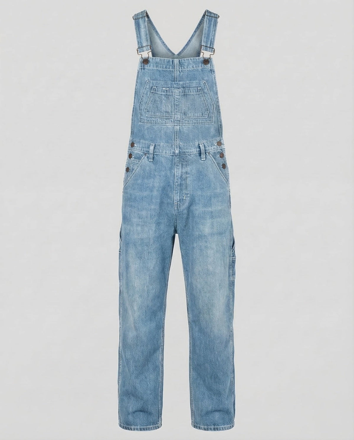 Dean | Denim Overalls with Straight Legs and Pockets