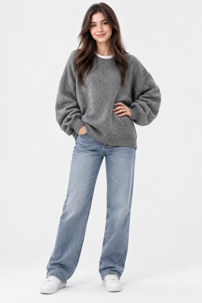 Erma | Sweater Long Sleeve Drop Shoulder Knit