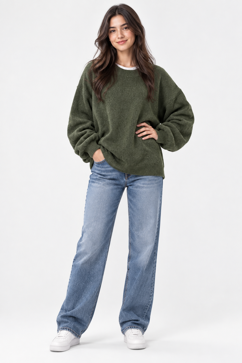Erma | Sweater Long Sleeve Drop Shoulder Knit