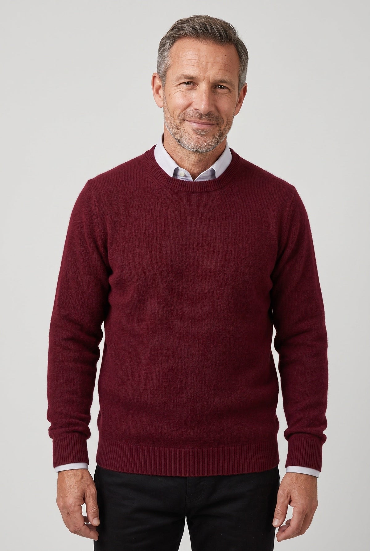 Aloys | Sweater With Fine Knit and Ribbed Trim
