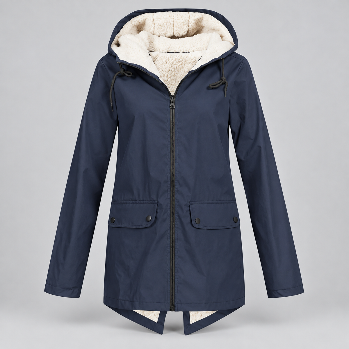 Fiorella | Jacket With Plush Lining and Drawstring Hood