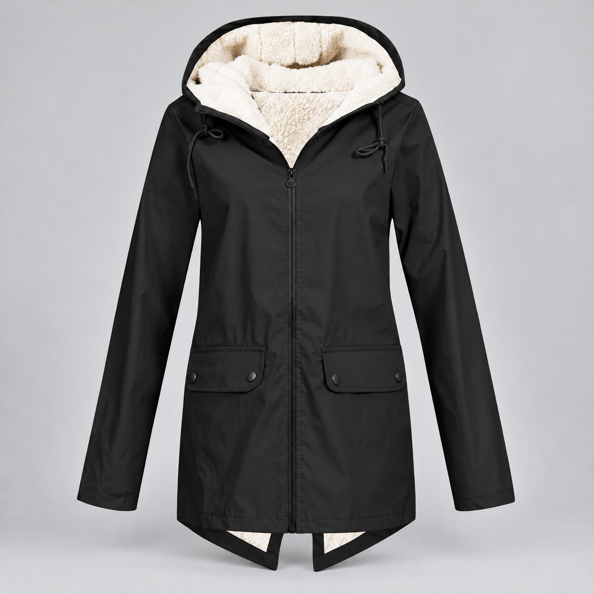 Fiorella | Jacket With Plush Lining and Drawstring Hood