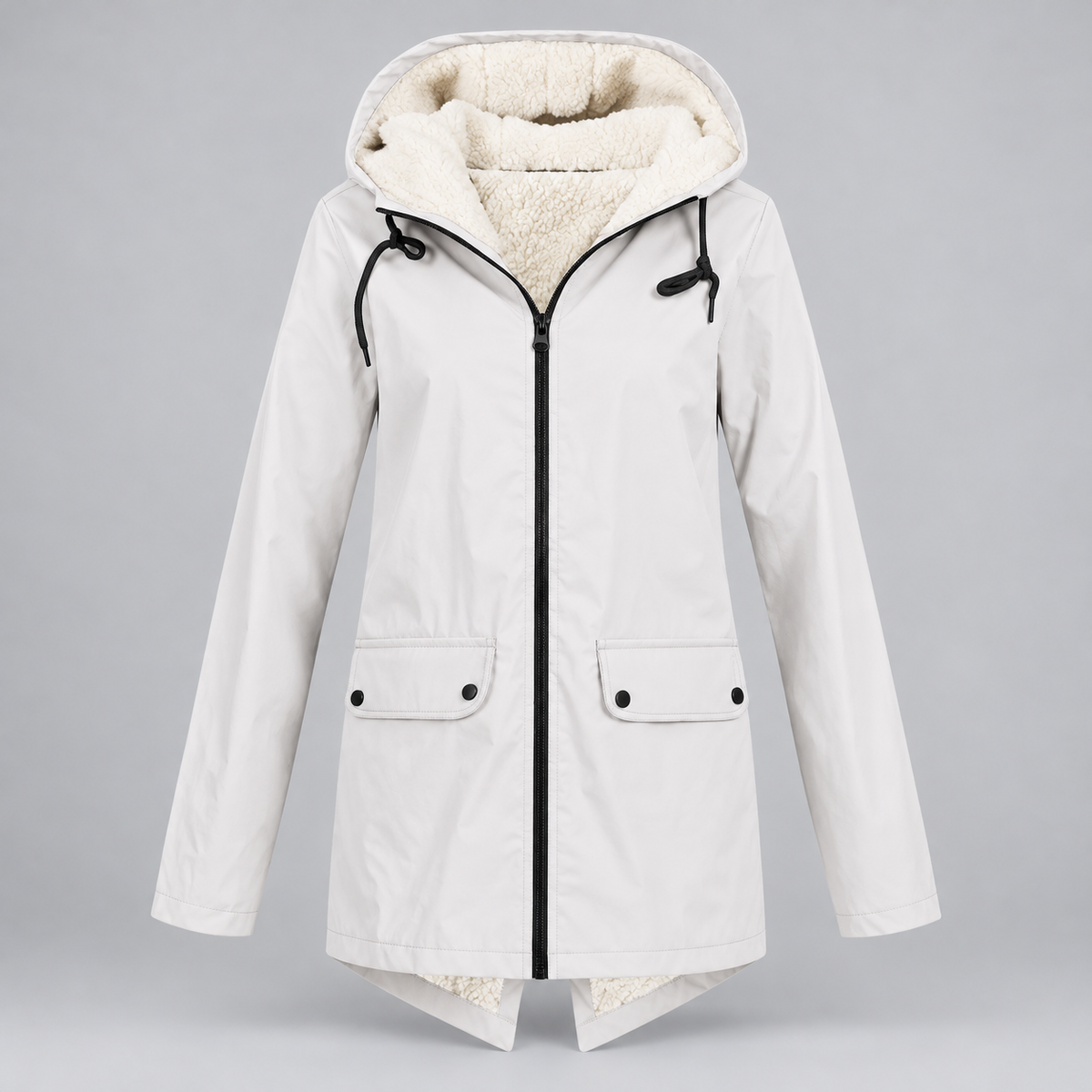 Fiorella | Jacket With Plush Lining and Drawstring Hood
