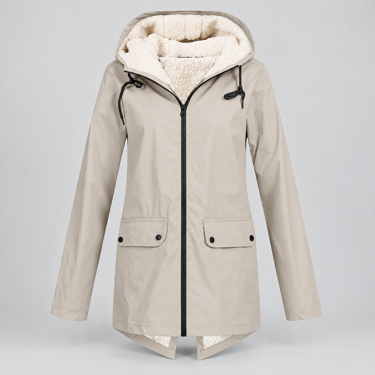 Fiorella | Jacket With Plush Lining and Drawstring Hood