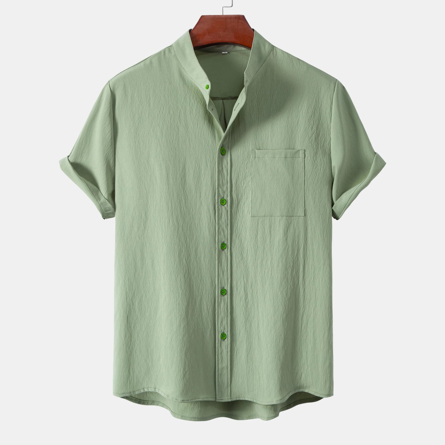 Madsen | Textured Short Sleeve Button Up Shirt