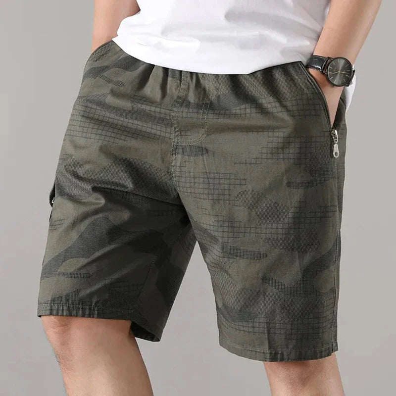 Jireh | Shorts Camo Print Elastic Waist