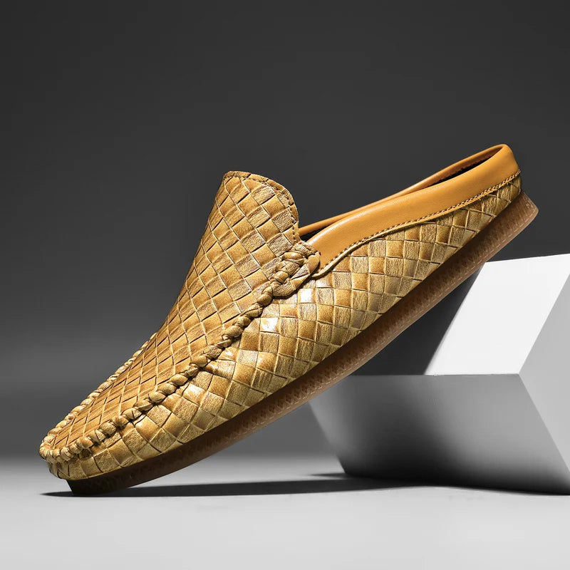 Efim | Woven Slip-On Loafer Mules