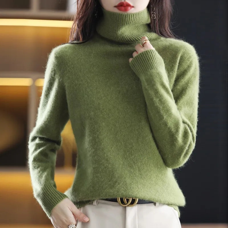 Terraflex | Cashmere Turtleneck Sweater with Textured Stitch