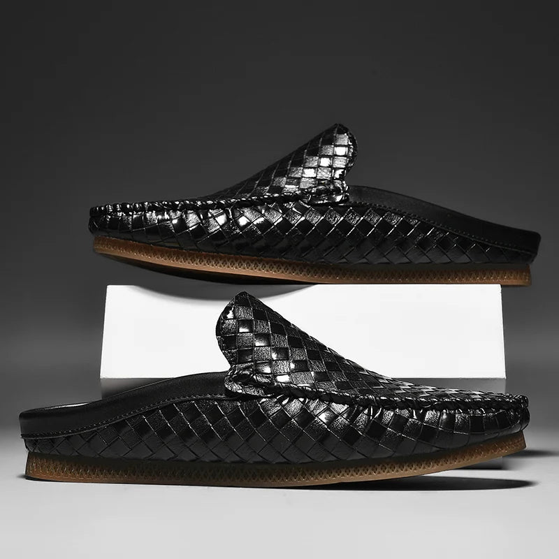 Efim | Woven Slip-On Loafer Mules