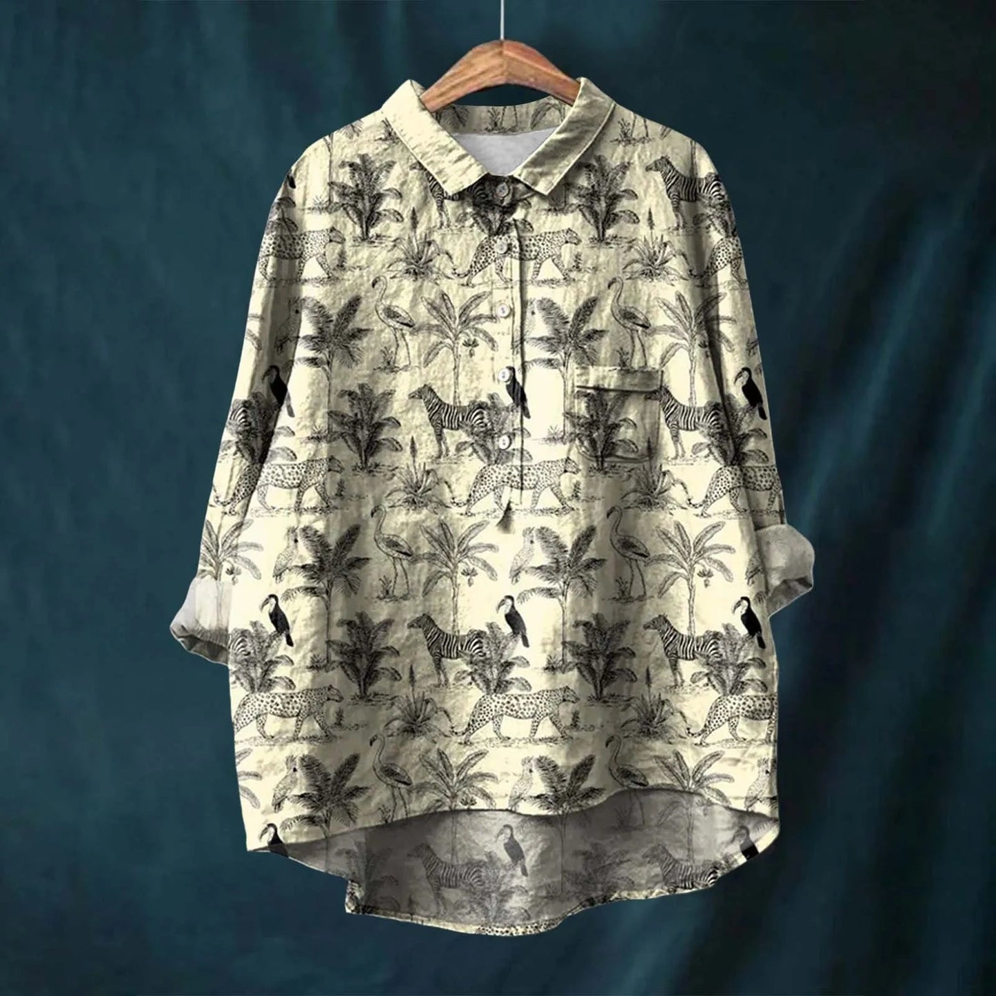 Lucero | Printed Button Front Shirt