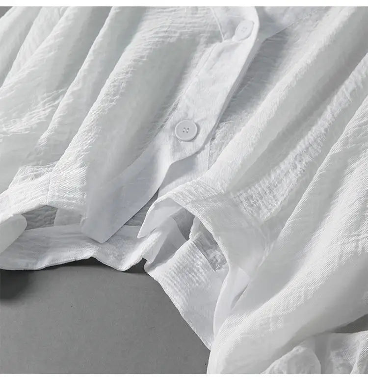 Comatize | V Neck Button Blouse