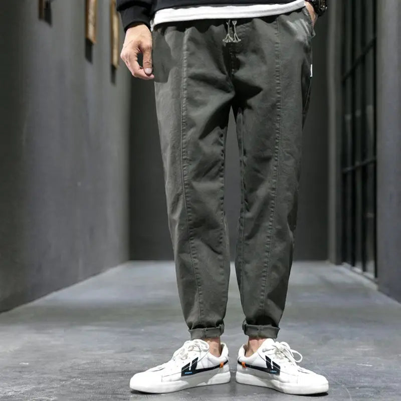 Kared | Drawstring Tapered Casual Pants