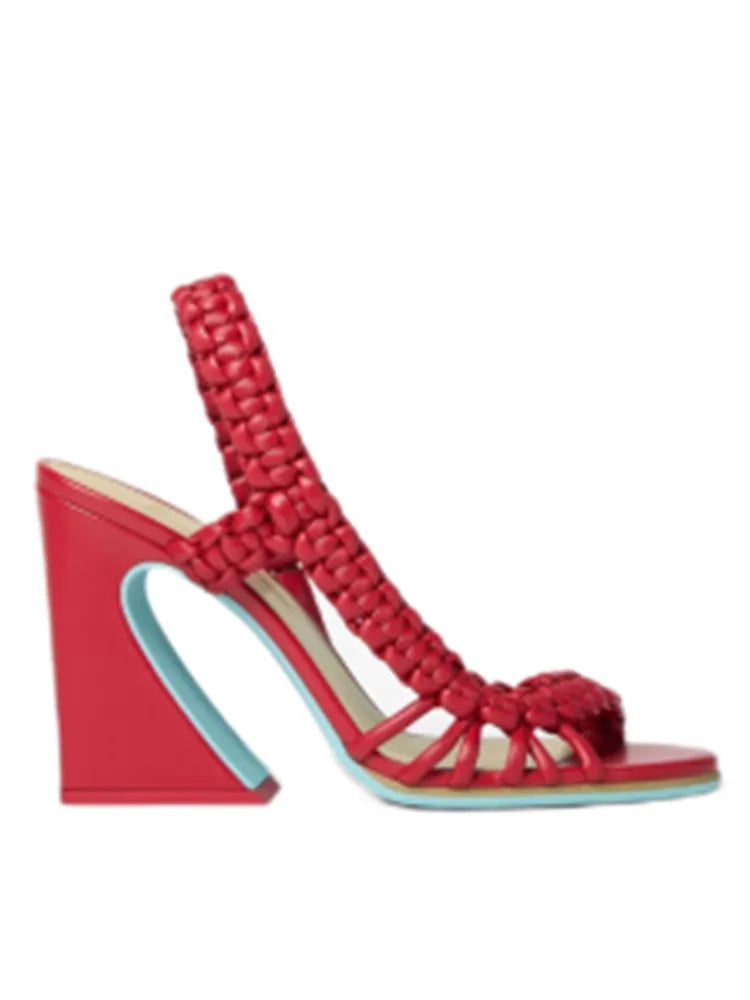 Selene | Braided Heel Sandal in Multiple Colors
