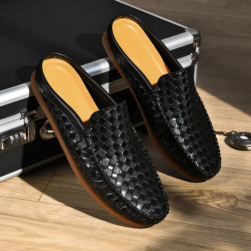 Efim | Woven Slip-On Loafer Mules