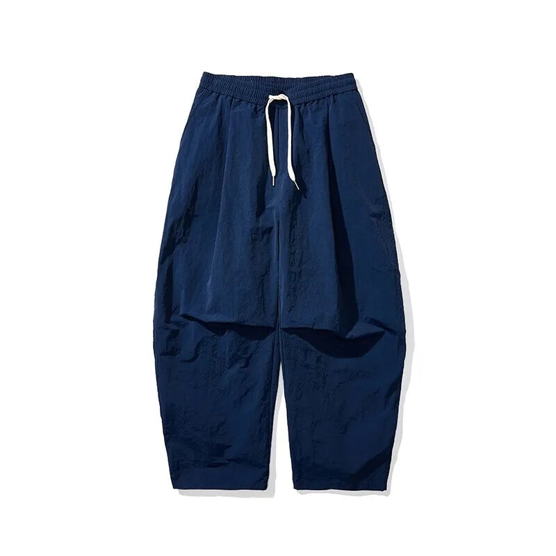 Kaio | Wide Leg Drawstring Urban Trousers