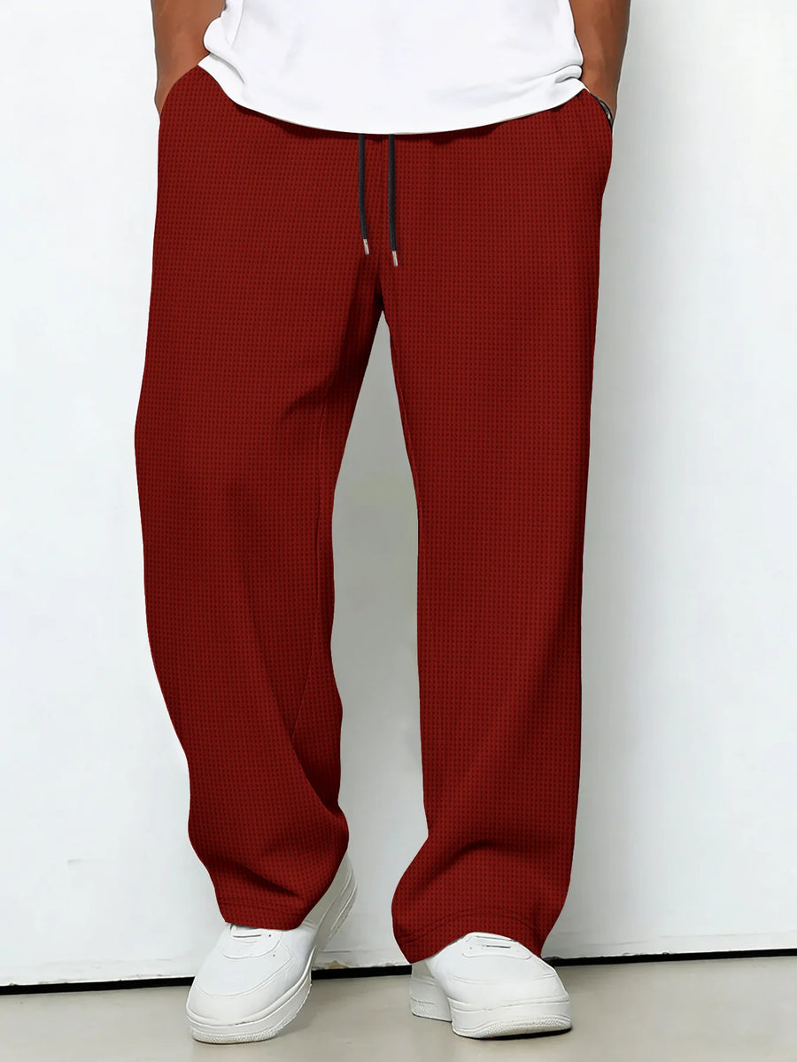 Messi | Pants With Drawstring Wide Leg Texture