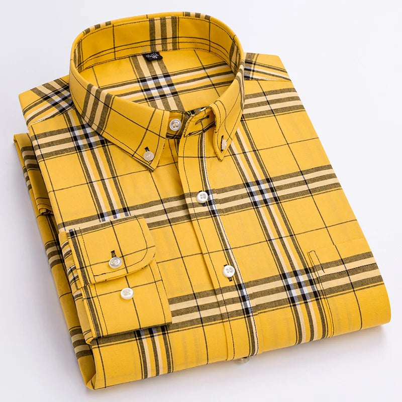Alexandru | Long Sleeve Plaid Button Down Shirt