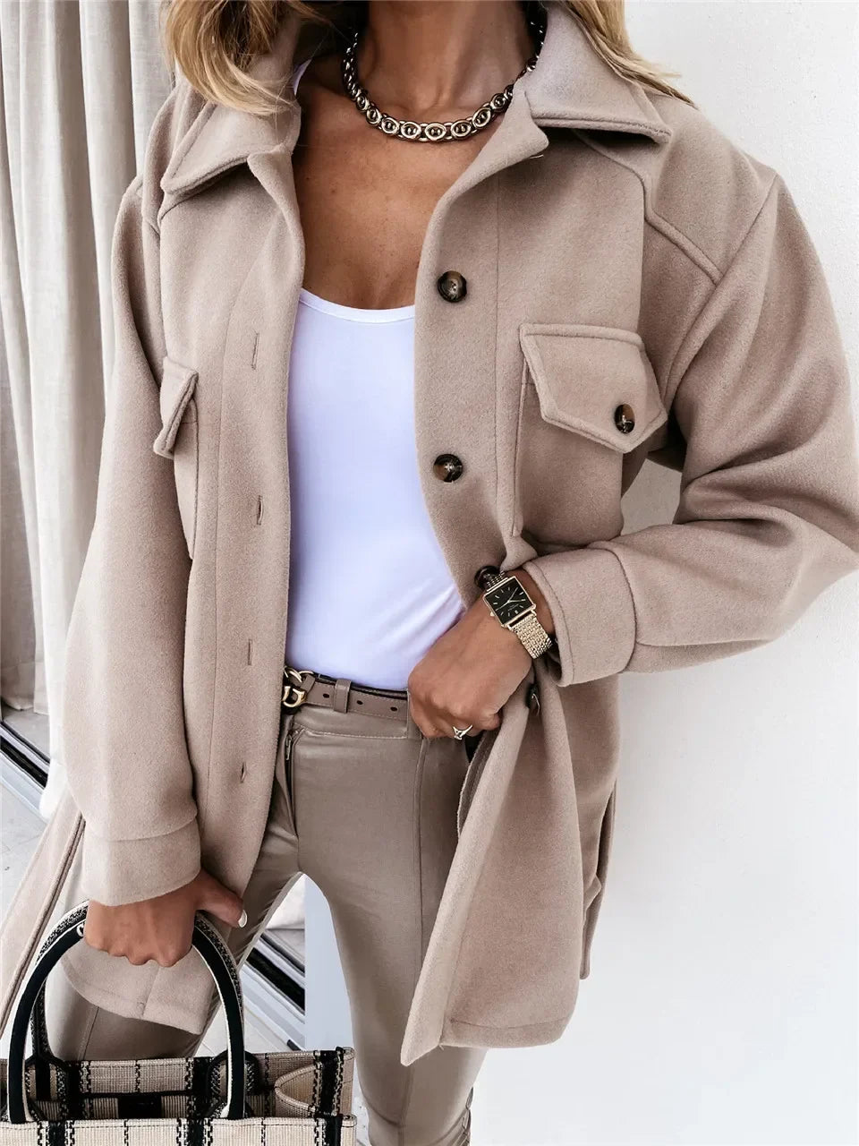 Vicky | Button Front Casual Jacket